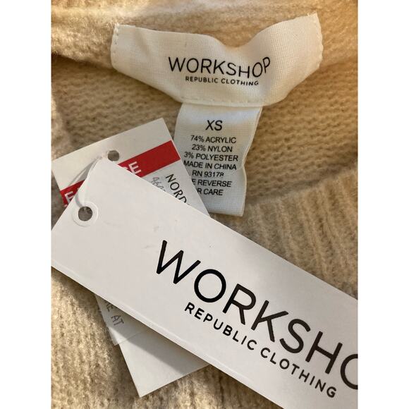 Workshop High Low Tunic Pullover Sweater XS/Extra Small in Alpine Birch NWT - Picture 4 of 4